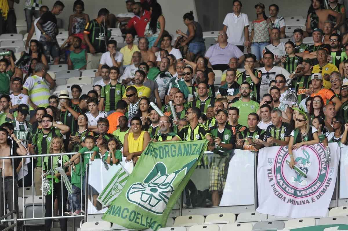 Imagens da comemorao do Amrica com a conquista do ttulo