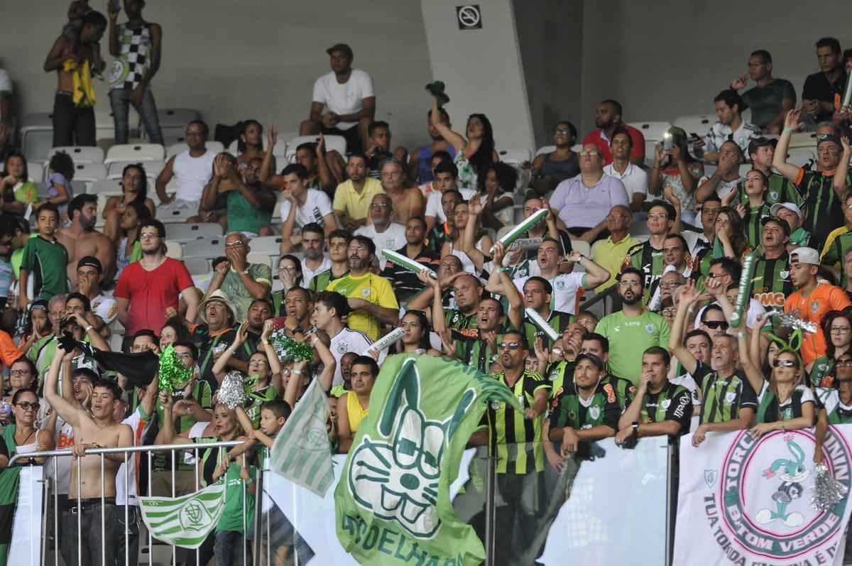 Imagens da comemorao do Amrica com a conquista do ttulo