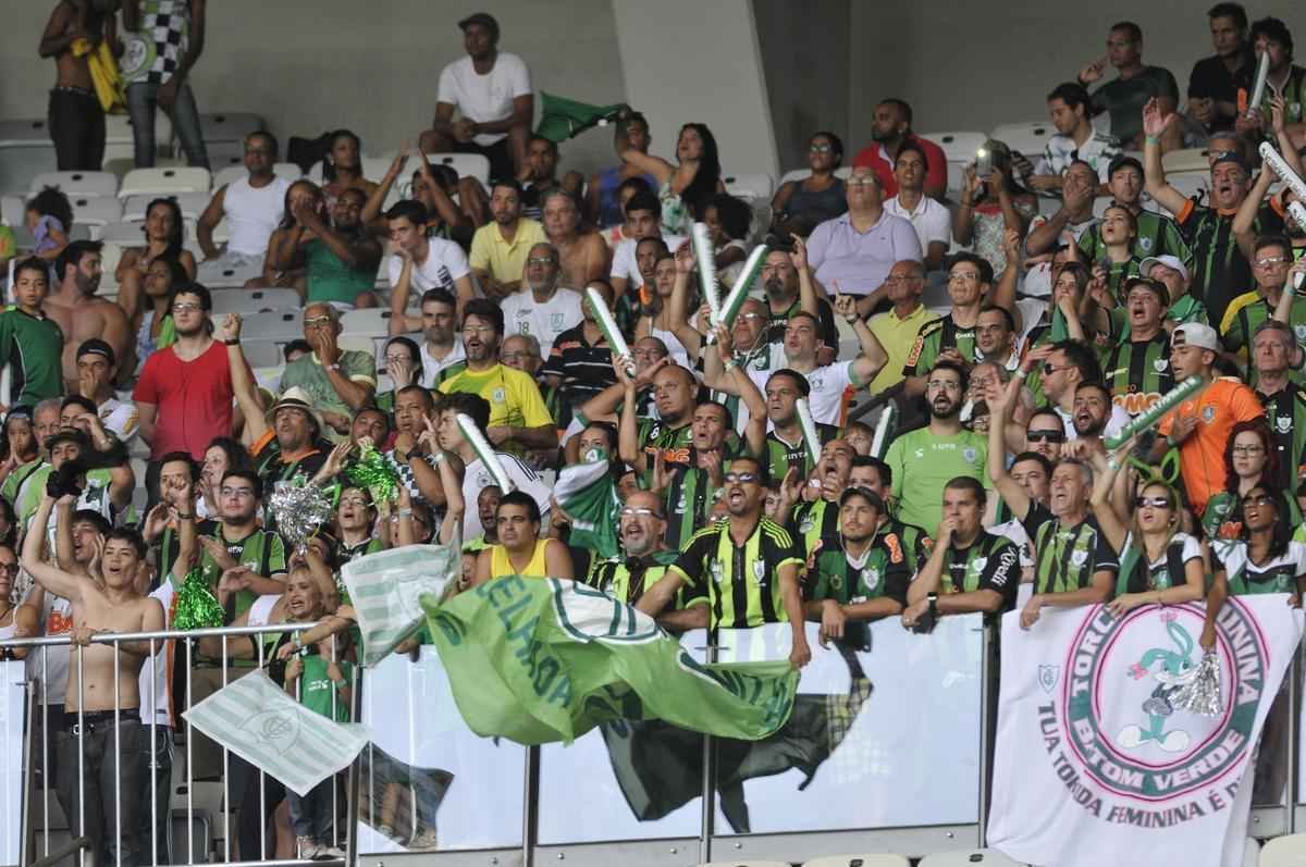 Imagens da comemorao do Amrica com a conquista do ttulo