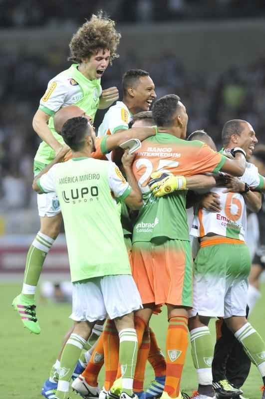 Imagens da comemorao do Amrica com a conquista do ttulo
