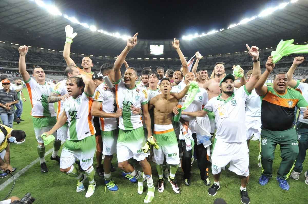Imagens da comemorao do Amrica com a conquista do ttulo