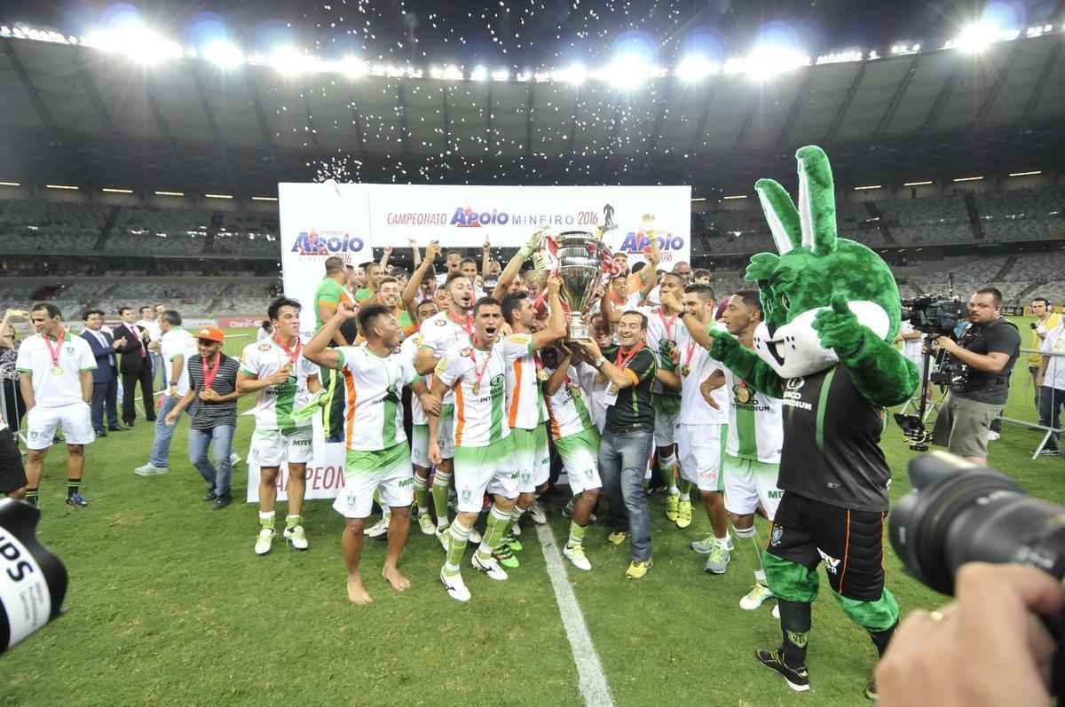 Imagens da comemorao do Amrica com a conquista do ttulo