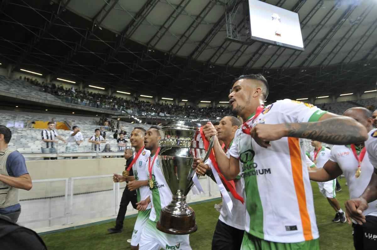 Imagens da comemorao do Amrica com a conquista do ttulo