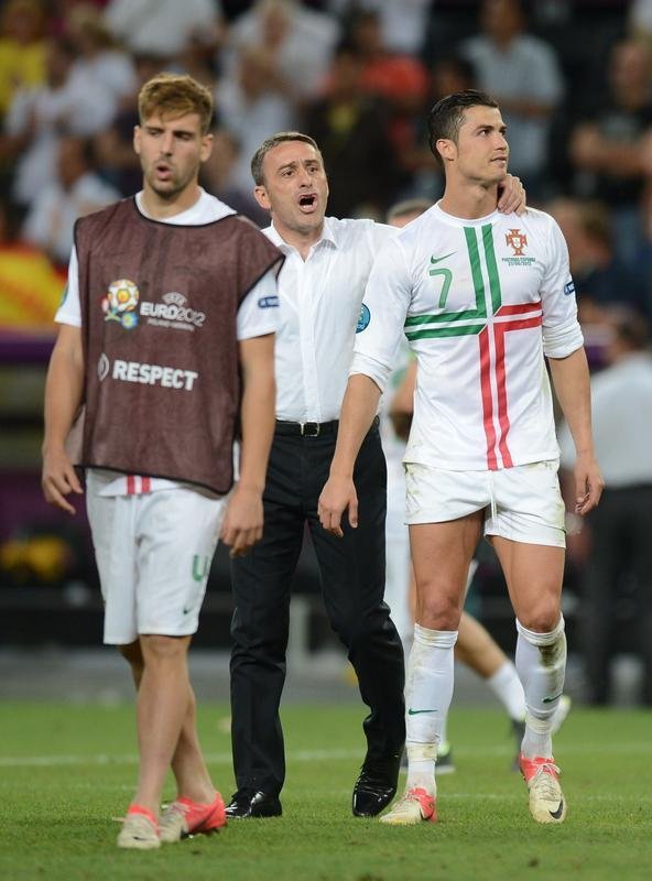 Paulo Bento e Cristiano Ronaldo: boa relao desmoronou depois da eliminao de Portugal na primeira fase da Copa do Mundo de 2014