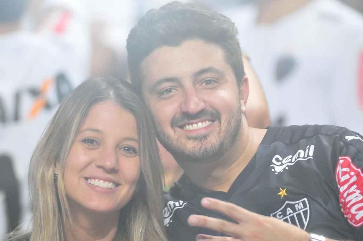 Imagem da torcida do Atltico durante o jogo contra o So Paulo, no Independncia, pela Libertadores