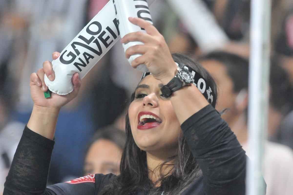 Imagens da torcida do Atltico durante o jogo contra o So Paulo, no Independncia, pela Libertadores