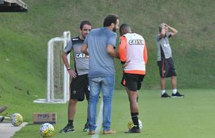 Marcelo Oliveira comandou seu primeiro treino na Cidade do Galo aps a volta ao Atltico