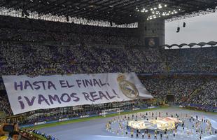 Imagens das torcidas de Real Madrid e Atltico em Milo antes e durante a final da Liga dos Campees