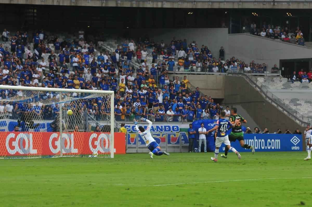 Victor Rangel abriu o placar para o Amrica no clssico