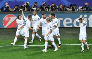 Sergio Ramos abriu o placar para o Real Madrid na final da Liga aos 14 do primeiro tempo