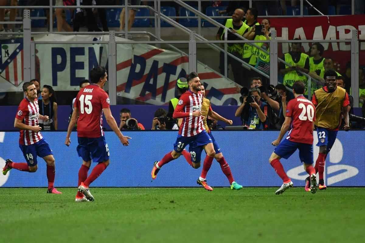 Yannick Ferreira Carrasco marcou o gol de empate do Atltico aos 33 da etapa final