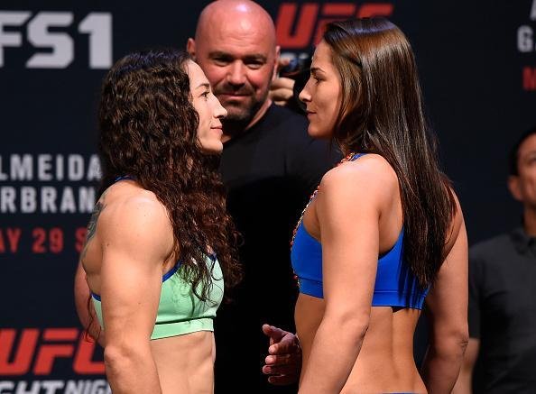 Pesagem oficial do UFC Fight Night 88 - Sara McMann (61,4kg) x Jessica Eye (61kg) 