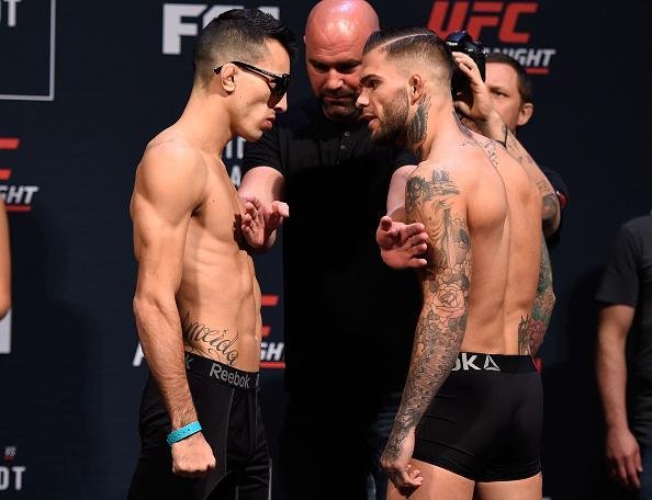 Pesagem oficial do UFC Fight Night 88 - Os protagonistas Thomas Almeida (61,6kg) x Cody Garbrandt (61,4kg)