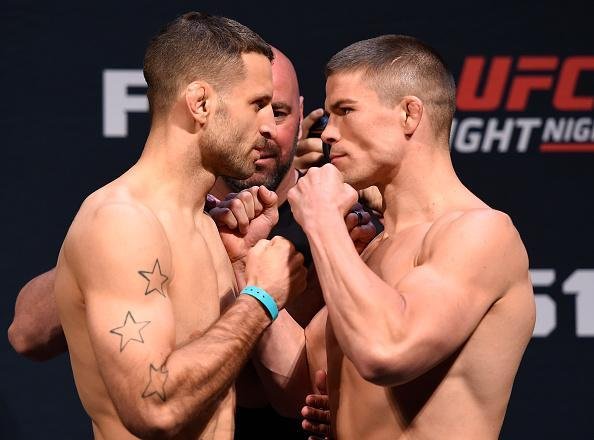 Pesagem oficial do UFC Fight Night 88 - Tarec Saffiedine (77,1kg) x Rick Story (77,1kg) 