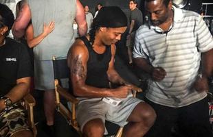 Ronaldinho Gacho est em Las Vegas gravando filme de Van Damme