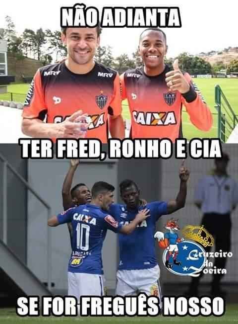 Cruzeirenses provocam atleticanos aps vitria no clssico, e Fred  alvo principal dos memes