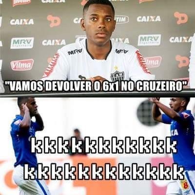 Cruzeirenses provocam atleticanos aps vitria no clssico, e Fred  alvo principal dos memes