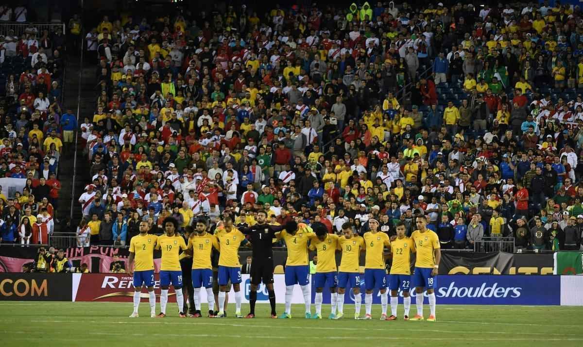 Imagens do duelo entre Brasil e Peru, em Foxborough (EUA), pela Copa Amrica