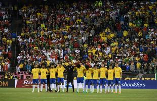 Imagens do duelo entre Brasil e Peru, em Foxborough (EUA), pela Copa Amrica