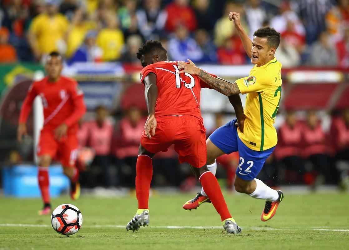 Imagens do duelo entre Brasil e Peru, em Foxborough (EUA), pela Copa Amrica