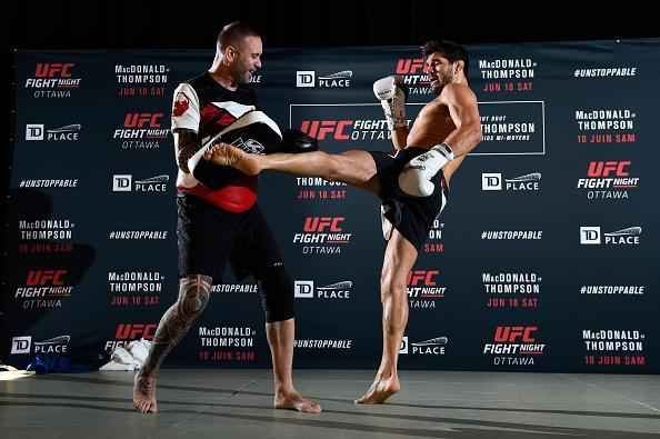 Treino aberto do UFC em Ottawa, no Canad - Patrick Cote  um dos atletas da casa escalados