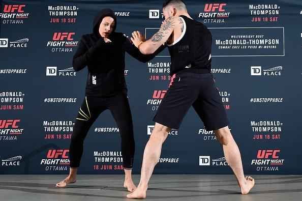 Treino aberto do UFC em Ottawa, no Canad - Joanne Calderwood