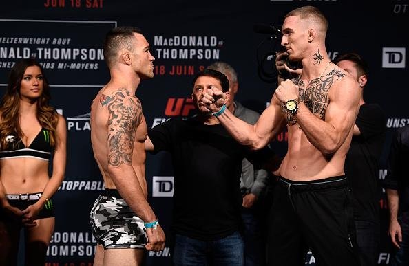 Pesagem oficial do UFC Fight Night 89, em Ottawa - Jonathan Meunier (77,3kg) x Colby Covington (77,1kg)