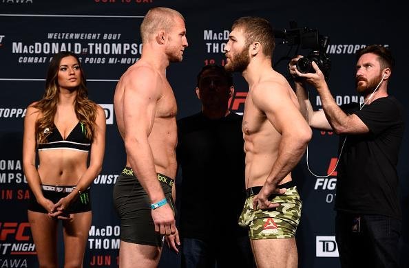 Pesagem oficial do UFC Fight Night 89, em Ottawa - Misha Cirkunov (93,2kg) x Ion Cutelaba (91,8kg)