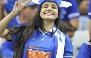 Torcedor do Cruzeiro marcou presena e fez barulho em jogo contra o Palmeiras, no Mineiro