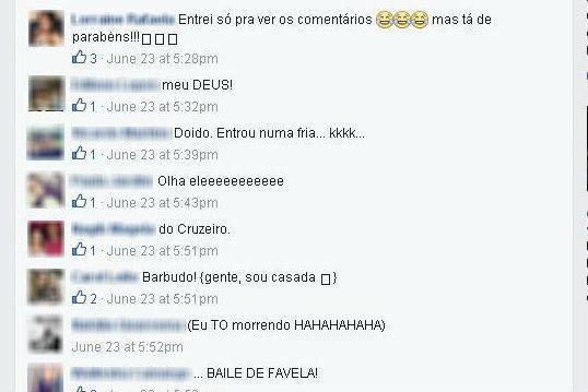 Torcedoras elogiam beleza de Rafael Sbis