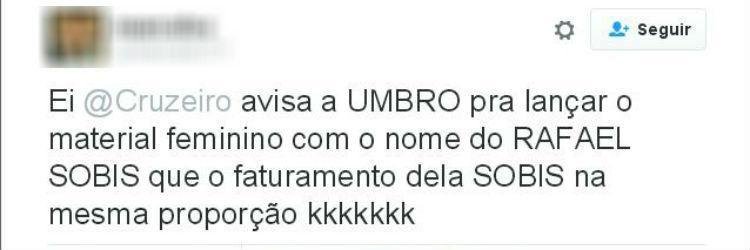 Um torcedor at sugeriu ao Cruzeiro produtos com nome do atacante para a ala feminina da torcida celeste