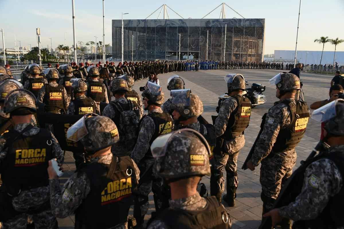 A 30 dias dos Jogos Olmpicos, Fora Nacional assume segurana das arenas do Rio de Janeiro