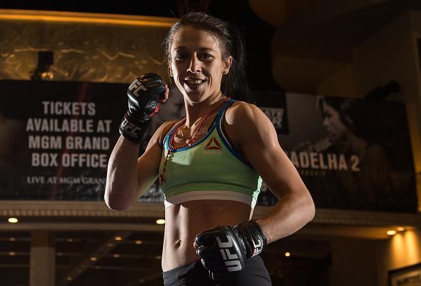Imagens do treino aberto do UFC em Las Vegas - A campe peso palha, Joanna Jedrzejczyk