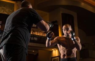 Imagens do treino aberto do UFC em Las Vegas - Eddie Alvarez, desafiante de Rafael dos Anjos
