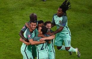 Nani ampliou para Portugal logo depois de Cristiano Ronaldo abrir o placar em Lyon