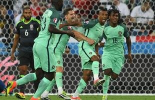 Nani ampliou para Portugal logo depois de Cristiano Ronaldo abrir o placar em Lyon