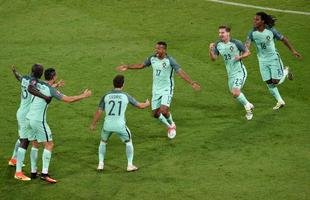 Nani ampliou para Portugal logo depois de Cristiano Ronaldo abrir o placar em Lyon