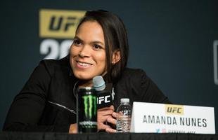 Imagens da coletiva do UFC 200, em Las Vegas - Amanda Nunes, desafiante de Miesha Tate