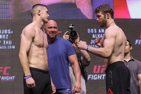 Pesagem oficial do UFC Fight Night 90 - Joseph Duffy 70,5kg x Mitch Clarke 70,5kg 