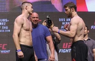 Pesagem oficial do UFC Fight Night 90 - Joseph Duffy 70,5kg x Mitch Clarke 70,5kg 