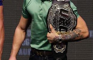 Fotos da coletiva para a revanche entre Nate Diaz e Conor McGregor
