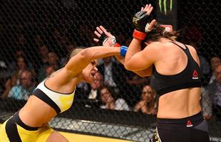 Fotos da grande vitria de Amanda Nunes pelo cinturo do UFC