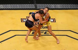 Fotos da grande vitria de Amanda Nunes pelo cinturo do UFC