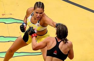 Fotos da grande vitria de Amanda Nunes pelo cinturo do UFC