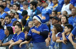 Imagens da torcida do Cruzeiro no jogo contra o Atltico-PR