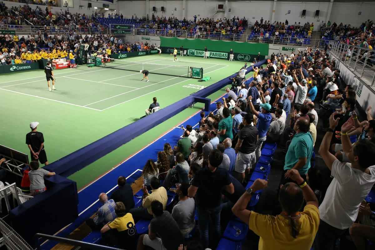 Brasil e Equador se enfrentam no Minas Tnis Clube, em Belo Horizonte, pela Copa Davis de tnis