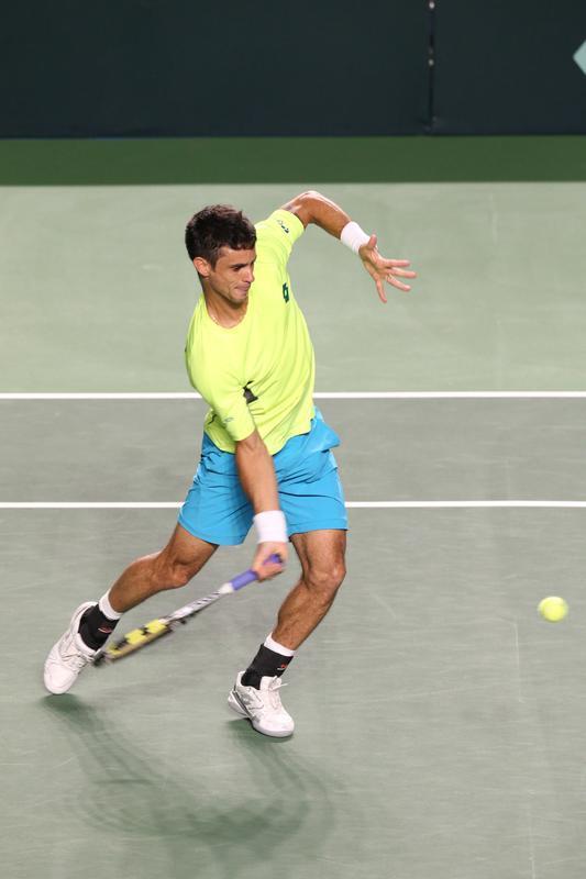 Brasil e Equador se enfrentam no Minas Tnis Clube, em Belo Horizonte, pela Copa Davis de tnis