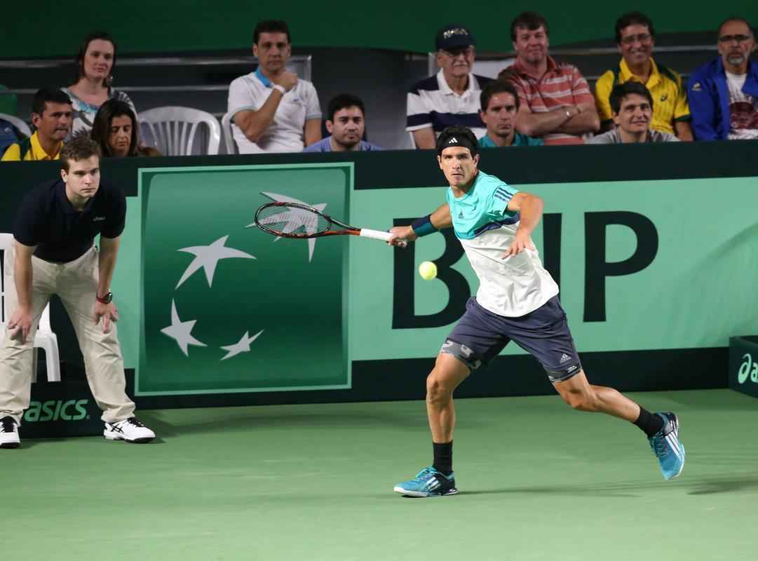 Brasil e Equador se enfrentam no Minas Tnis Clube, em Belo Horizonte, pela Copa Davis de tnis