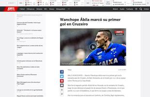 ESPN: 'Wanchope bila marcou seu primeiro gol no Cruzeiro'