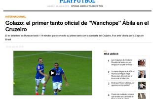 Infobae: 'Golao: o primeiro tento oficial de Wanchope bila no Cruzeiro'